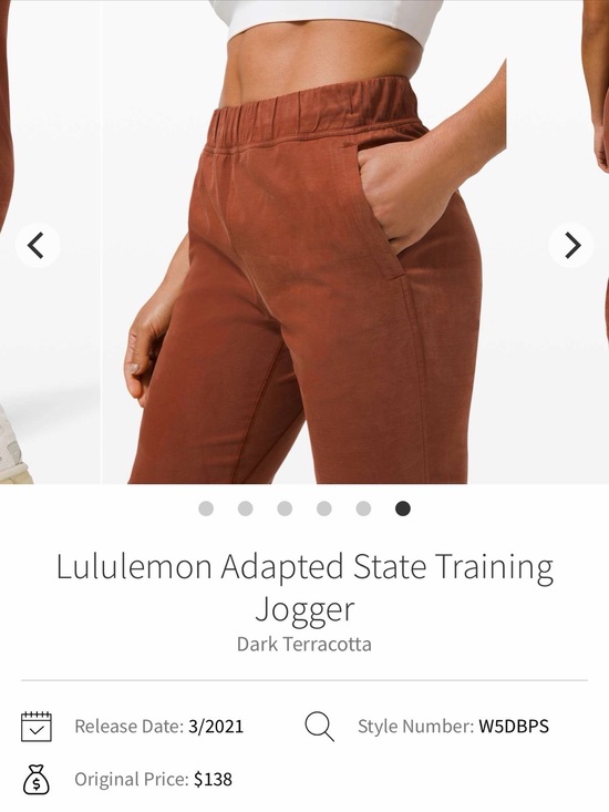 lululemon athletica Pants - RARE Lululemon Adapted State Training
Jogger Dark Terracotta